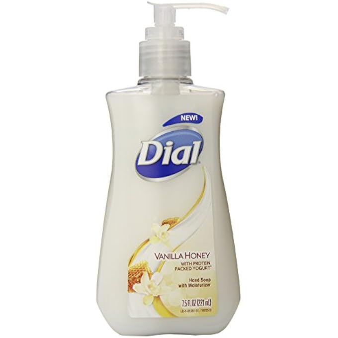 Dial LIQUID HAND SOAP, VANILLA HONEY WITH PROTEIN PACKED YOGURT, 7.5 FLUID OUNCES - Image 1